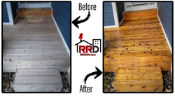 Cedar deck - Before and After