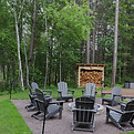 Full seating for all 10 guests at Stone Ridge Retreat luxury vacation home in Danbury WI.