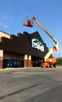 Commercial Exterior with Lift