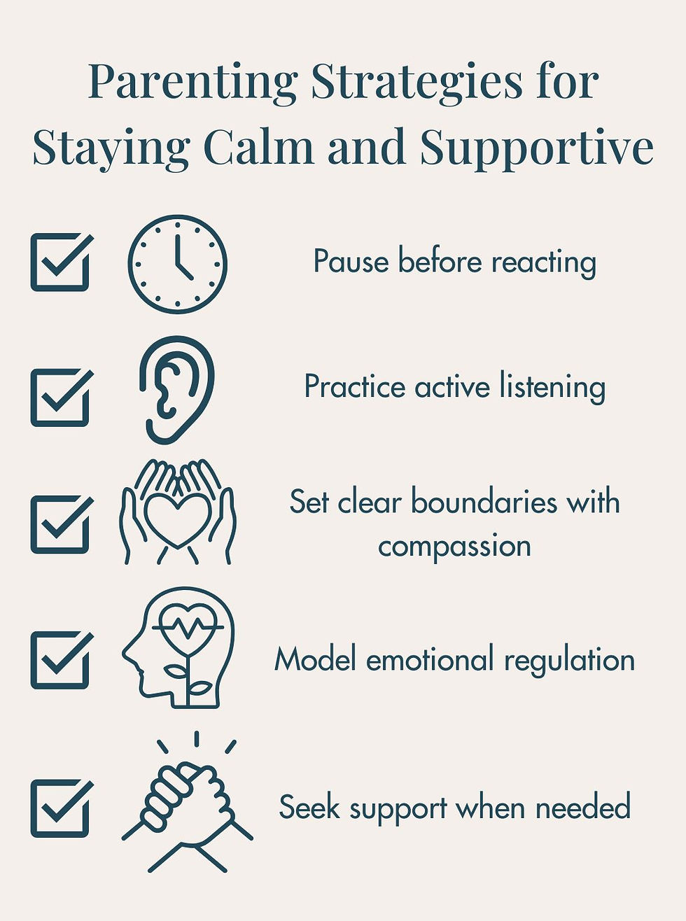 Parenting Strategies Checklist