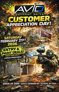 Customer appreciation day at avid paintball in Guthrie oklahoma
