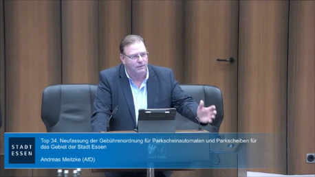 Neufassung der Gebührenordnung für Parkscheinautomaten und Parkscheiben für das Gebiet der Stadt Essen