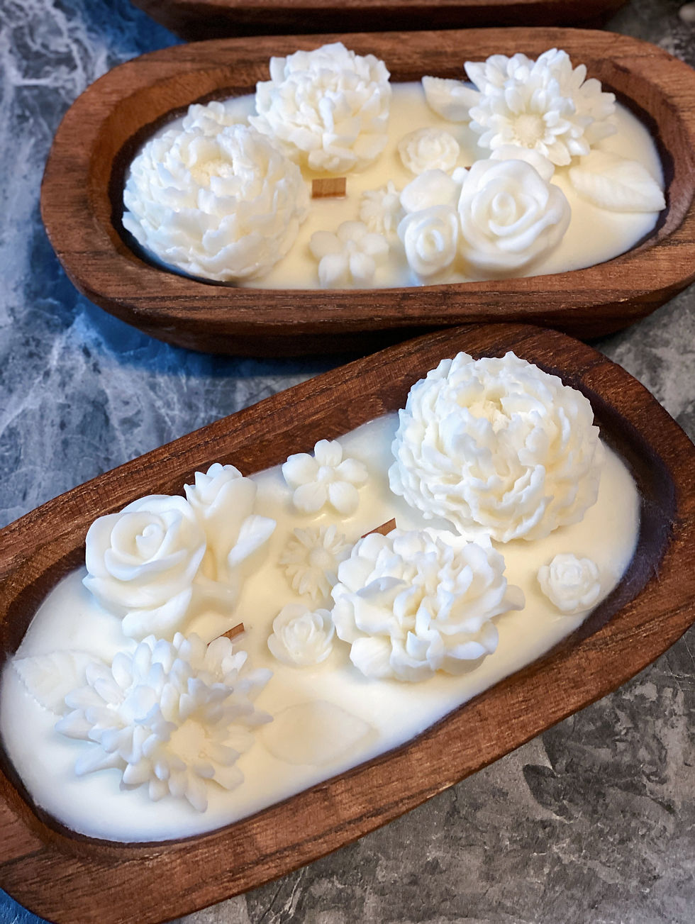 Thumbnail: Botanical Garden Scented Dough Bowl Candle