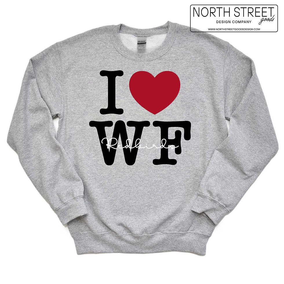 Thumbnail: I Heart Game Day~ Soft Crew Neck Adult Sweatshirt
