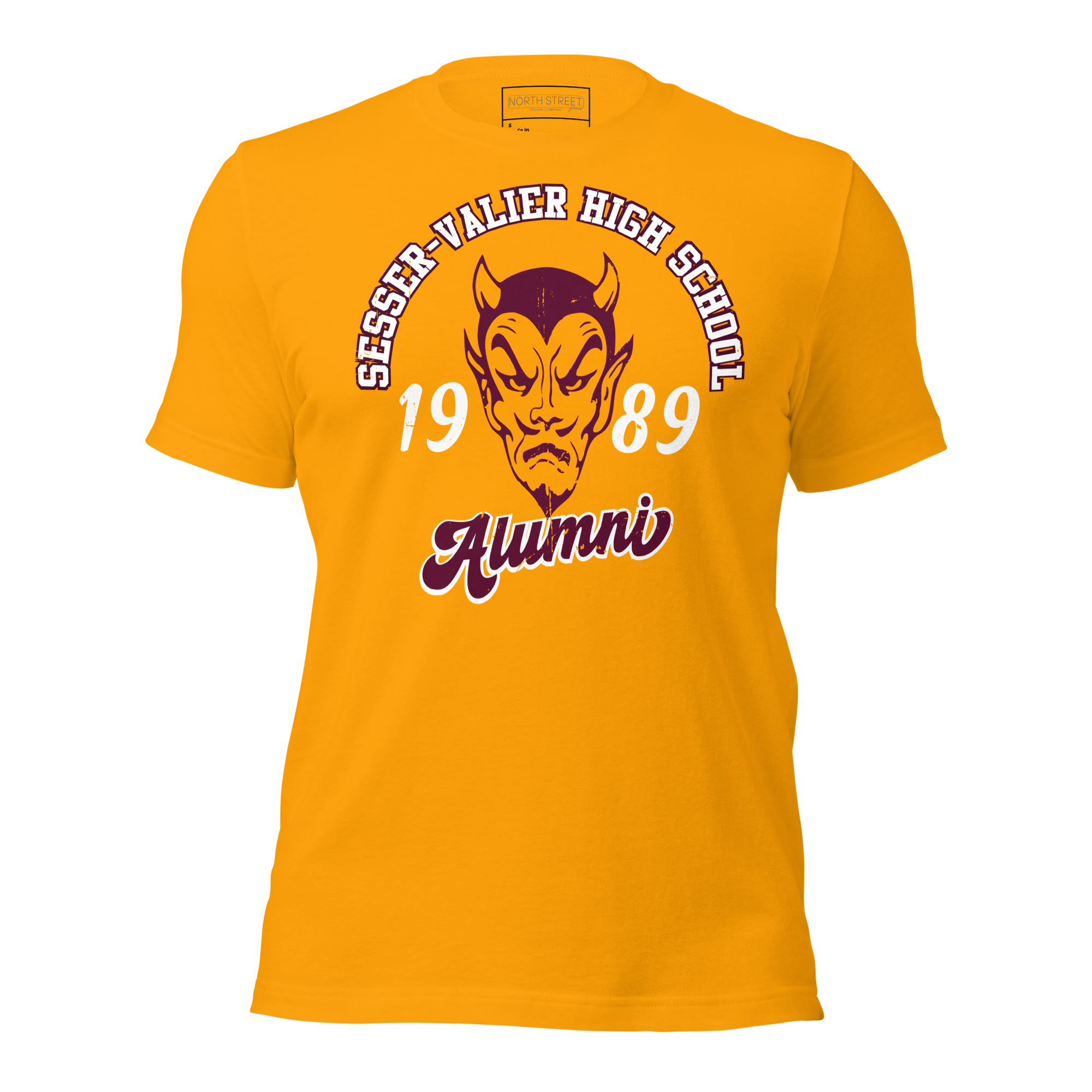 S-V Alumni ~ Class of '89 ~ Soft Tee~Retro Gold