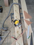 Woodworking: Router shaping stair treads
