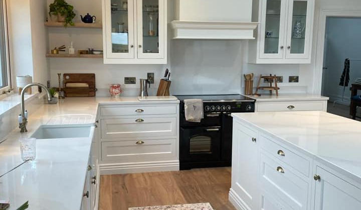 Modern white kitchen with Elphin Fitted Furniture