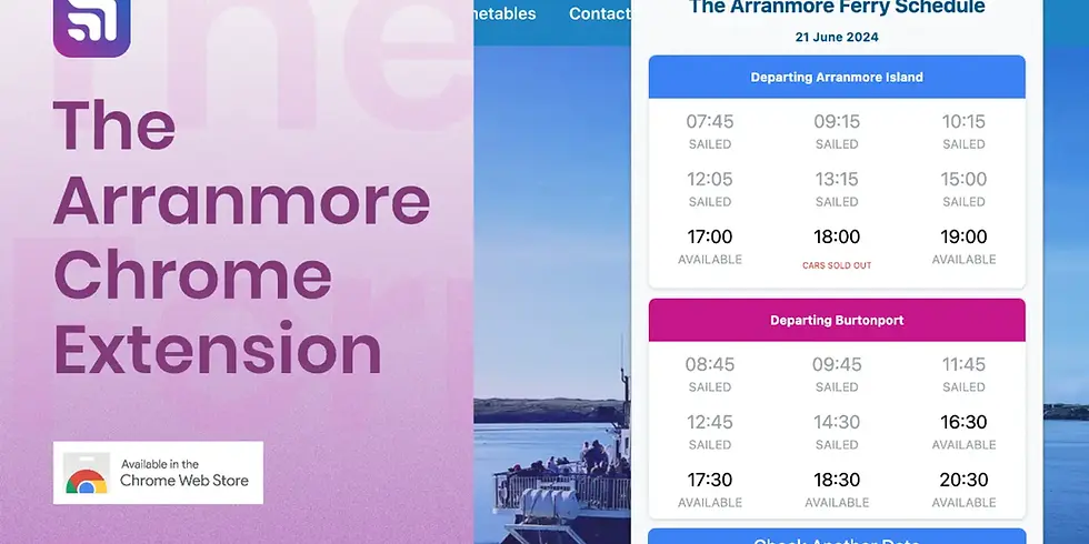 The Arranmore Ferry Chrome Extension