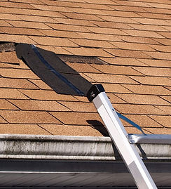 Damaged roof shingles needing repair