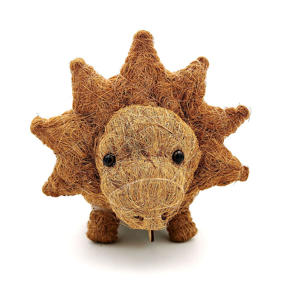 Thumbnail: Coco Coir Pot - Triceratops Planter