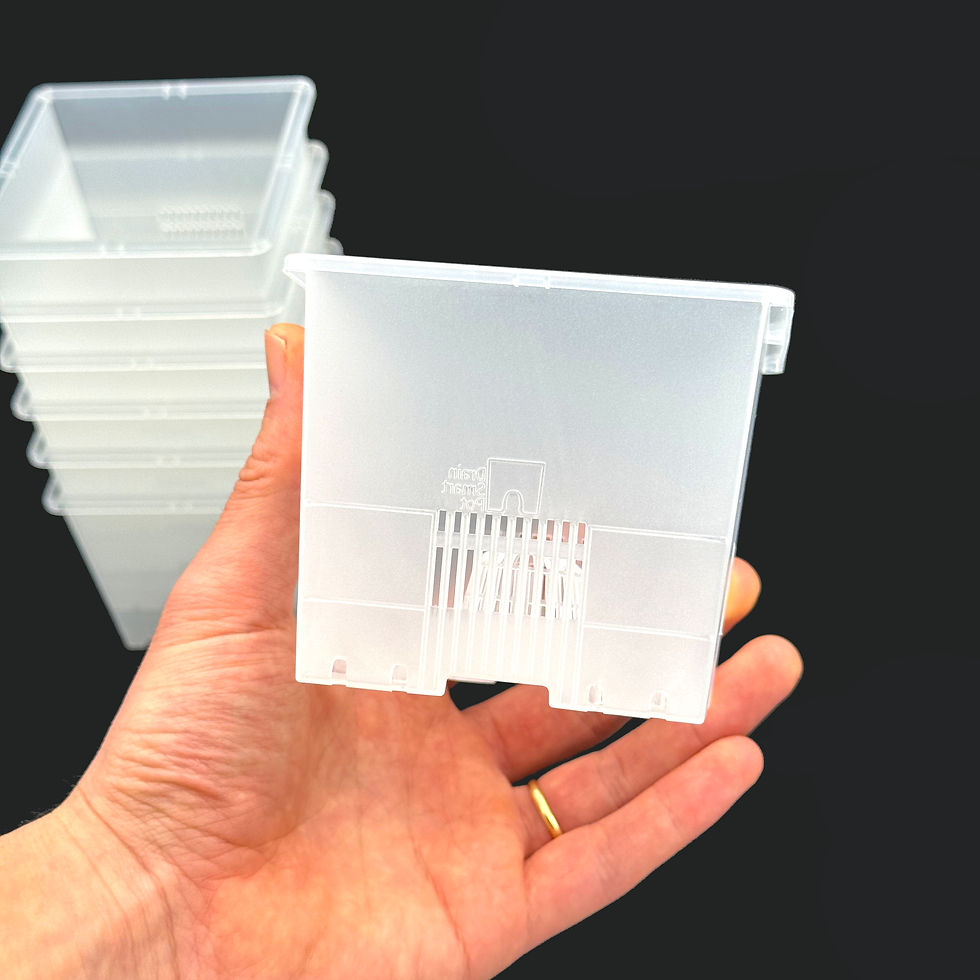 Miniaturbild: Drain Smart Pot Transparenter Matter Quadratischer Plastik Orchideen / Klivien Topf (S12)