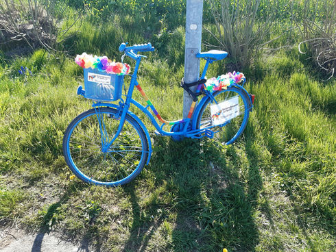 Fahrrad-Denkmal in Bantorf angegriffen