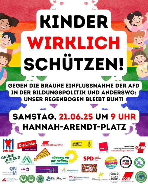 Demo anlässlich einer sog."Kinderschutzkonferenz" der AfD in Hannover