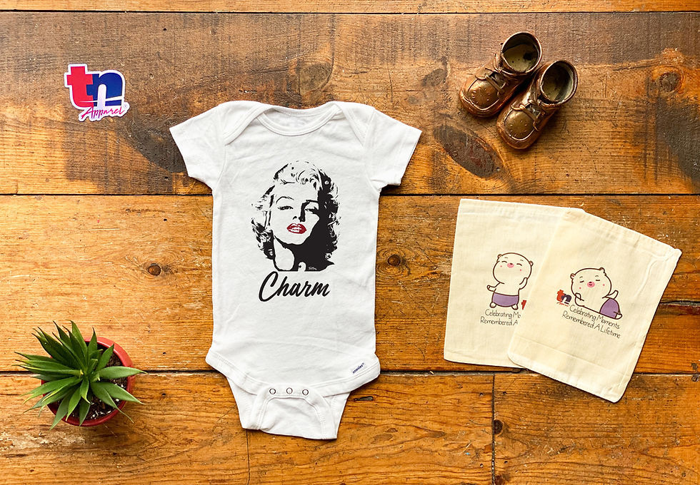 Thumbnail: Charm - Customizable Marilyn Monroe Inspired Onesie/Bodysuit