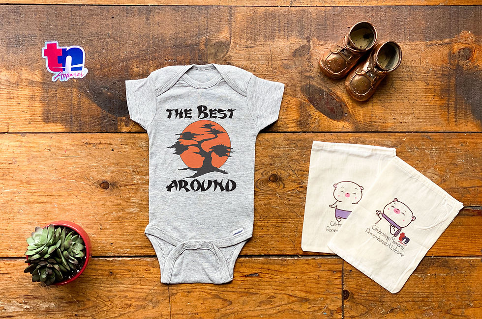 Thumbnail: The Best Around - Karate Inspired - Baby / Infant - Onesie/Bodysuit