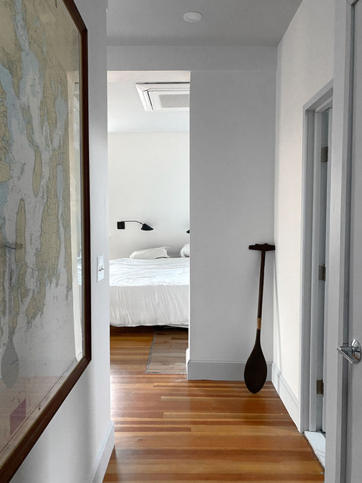 Newport Rhode Island, loft Apartment Design and Built By Anderson Alexander Architects. Light, Modern, Open Floor Plan