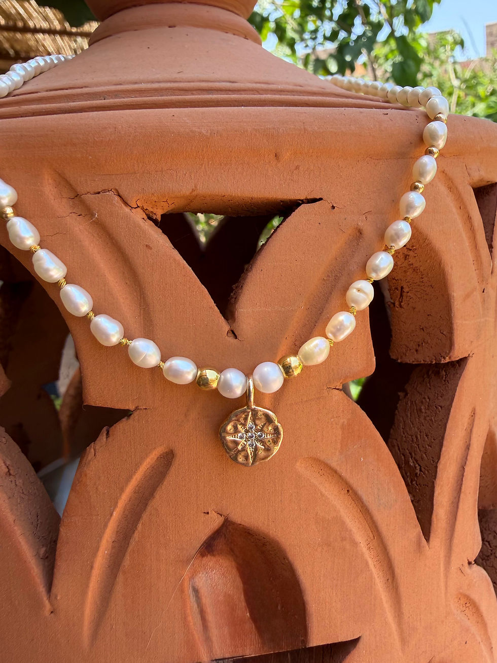 Miniature : Collier Nea - Perles baroques 