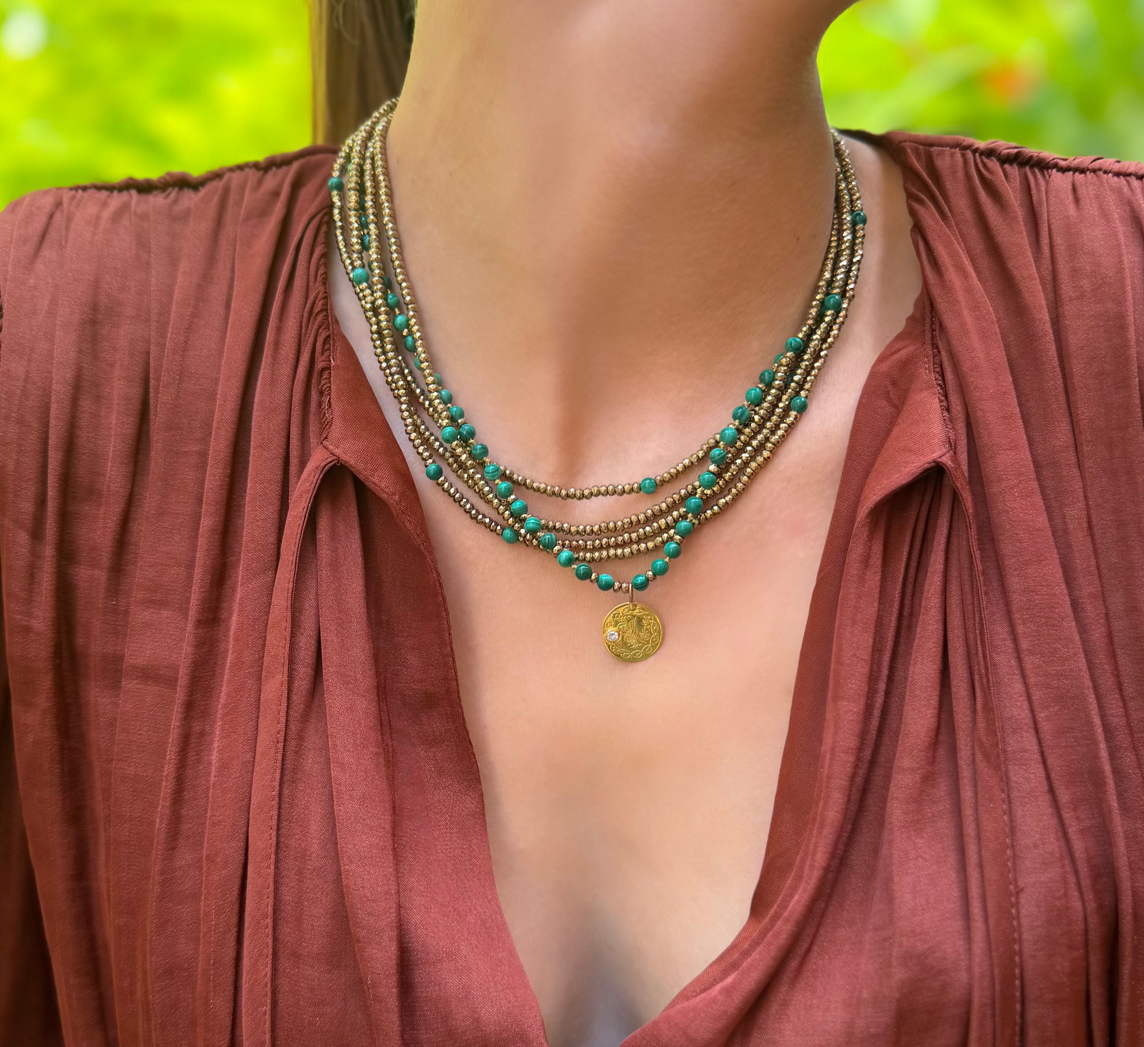 Collar Kouka - Malaquita
