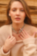 Thumbnail: Anna Necklace - Rose Quartz & Hematite