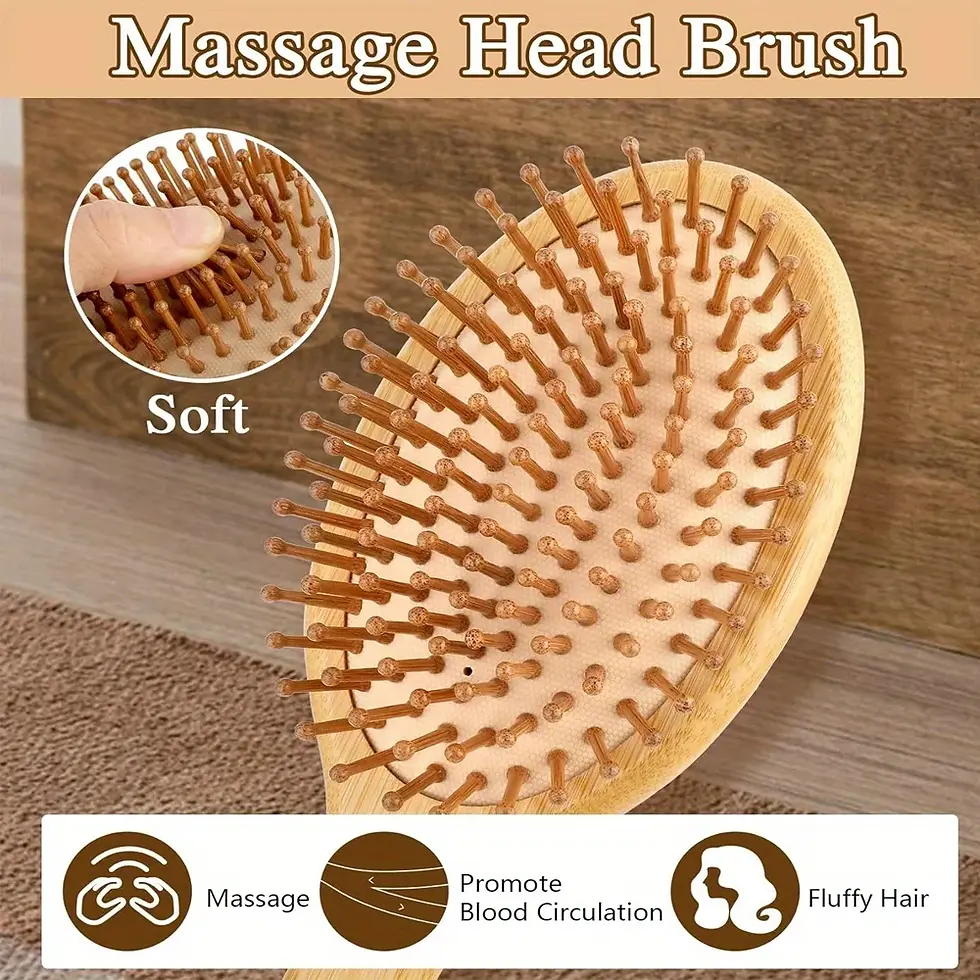 Thumbnail: Bamboo hair combs for hair bloom