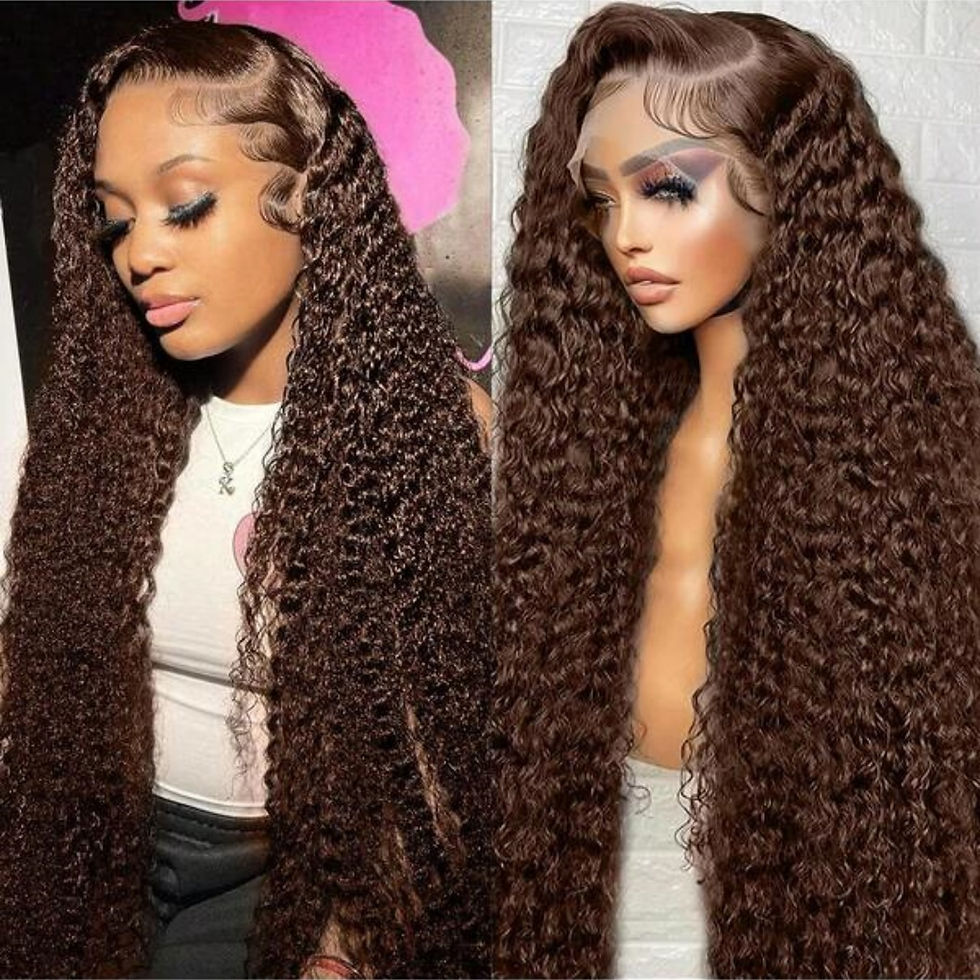 Thumbnail: Bloom Chocolate HD Lace Deep Curl Human Hair
