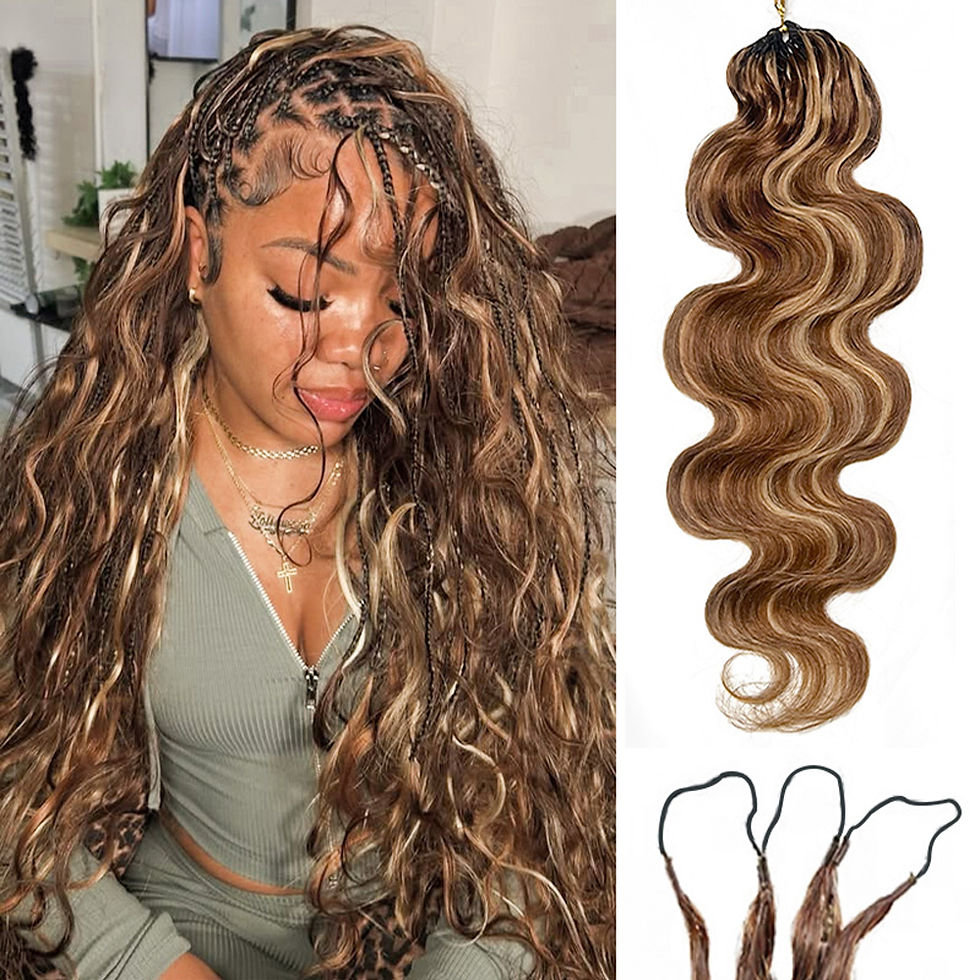 Thumbnail: Bloom Human Hair Crochet Wave Extensions