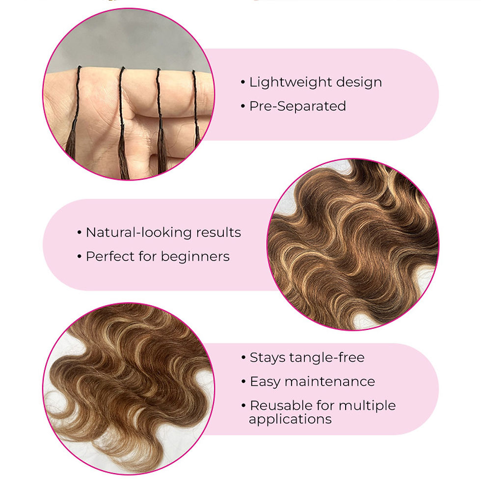 Thumbnail: Bloom Human Hair Crochet Wave Extensions