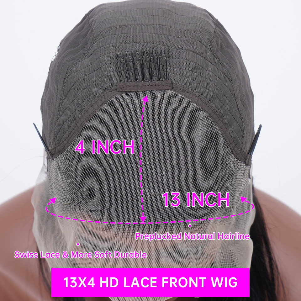 Thumbnail: Bloom Luxury 13x4 HD Lace Front Human Hair Wig – Chocolate Brown