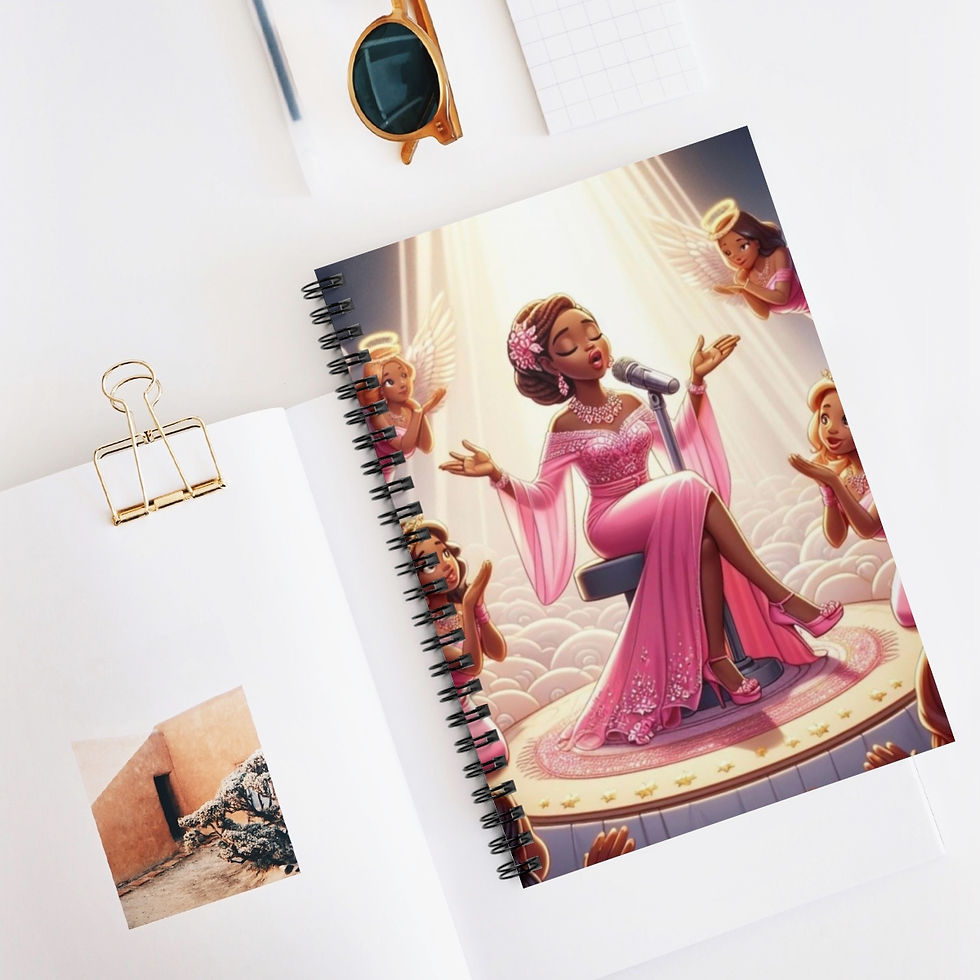 Thumbnail: Pink Worship Spiral Notebook - Ruled Line