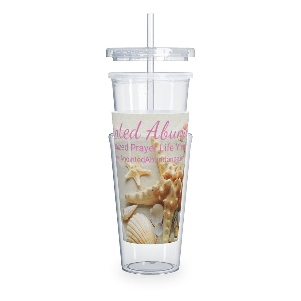 Thumbnail: Plastic Tumbler with Straw
