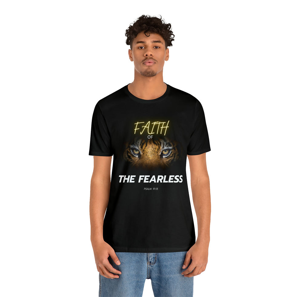 Thumbnail: Faith of the Fearless Unisex Jersey Short Sleeve Tee