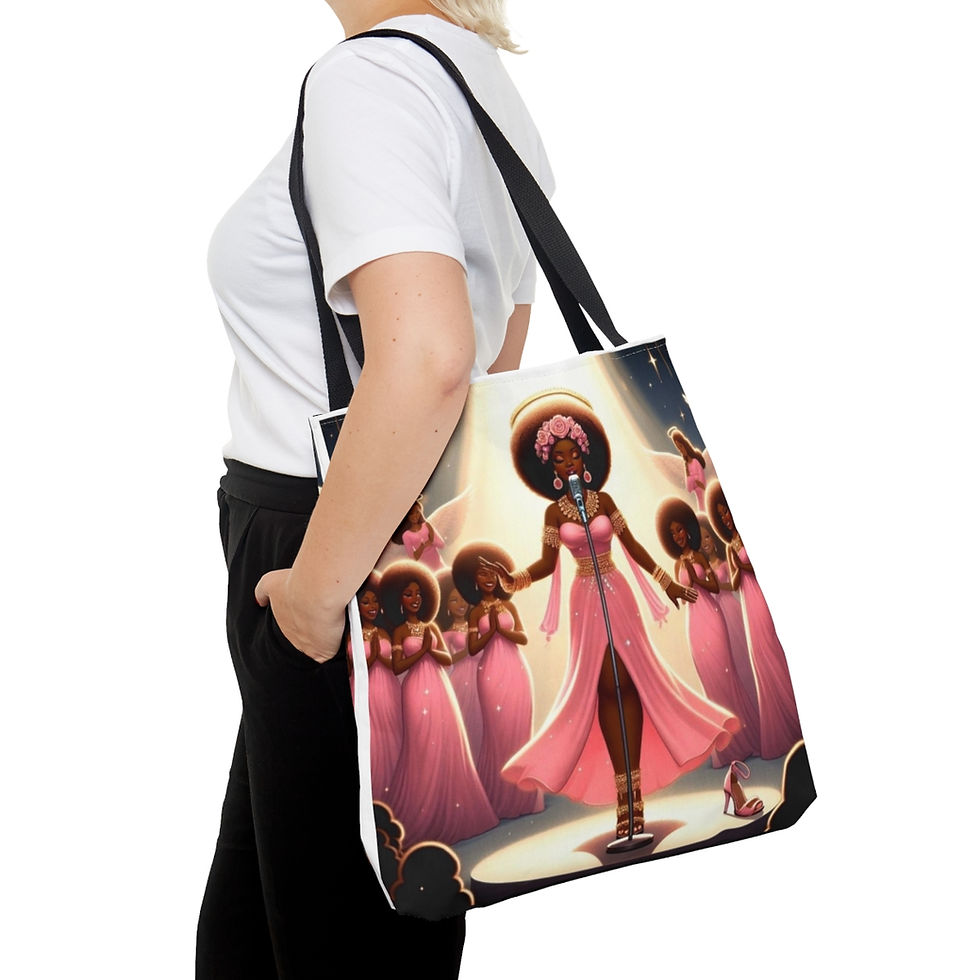 Thumbnail: Pink Worshipers Gathering Tote Bag (AOP)