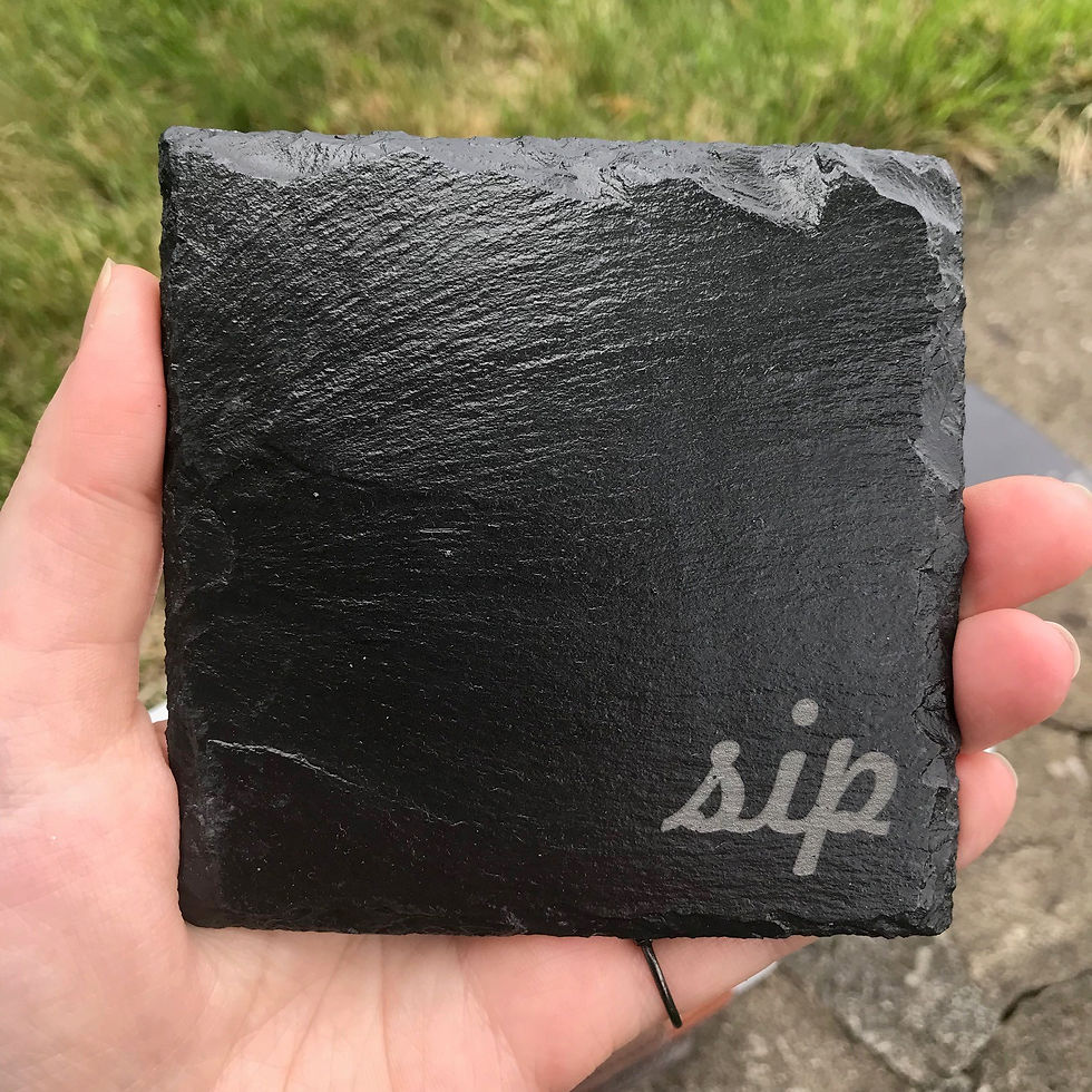 Thumbnail: Square Slate Coaster - Single