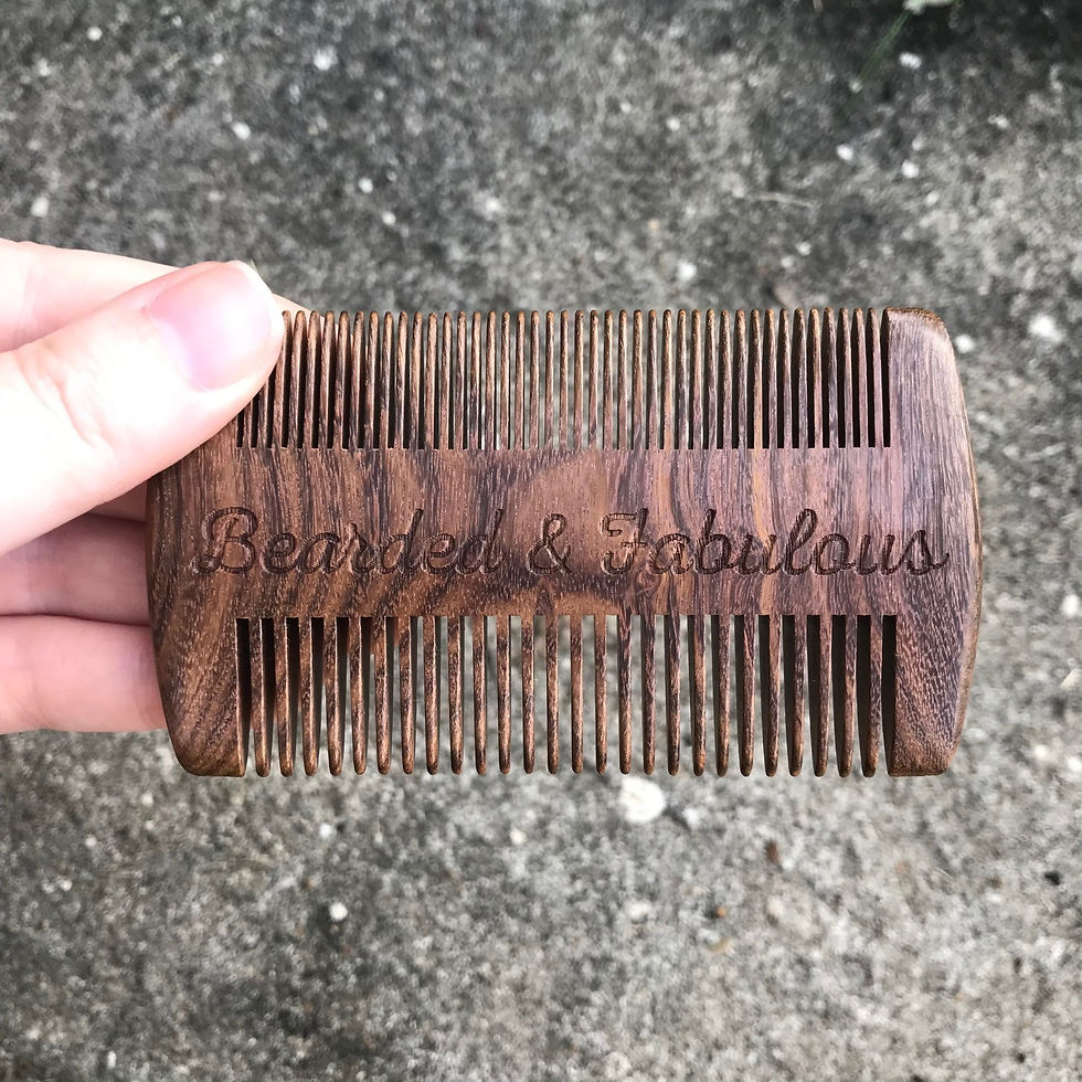 Thumbnail: Genuine Wood Beard Comb