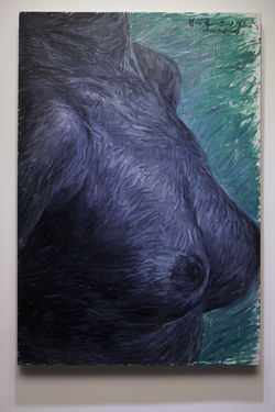 朱__Zhu Fadong《新人体6.New human body No.6》100cm X 146cm 布面油_Oil on canvas , 2012.HKD95000