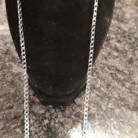 Thumbnail: Wholesale 925 Sterling Silver Men  Flat Curb Chain Necklace Fashion Jewelry Acc