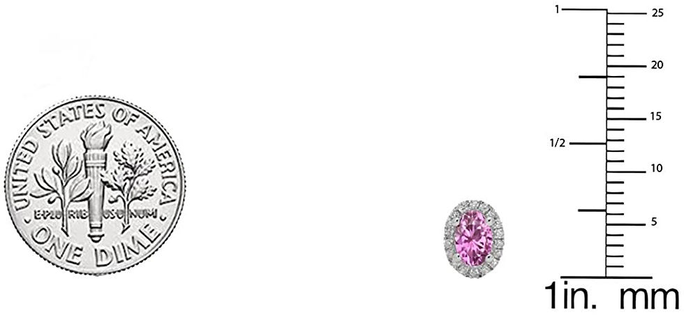 Thumbnail: Dazzlingrock Collection 10K 5X3 MM Each Oval Gemstone & Round Diamond Ladies Ha
