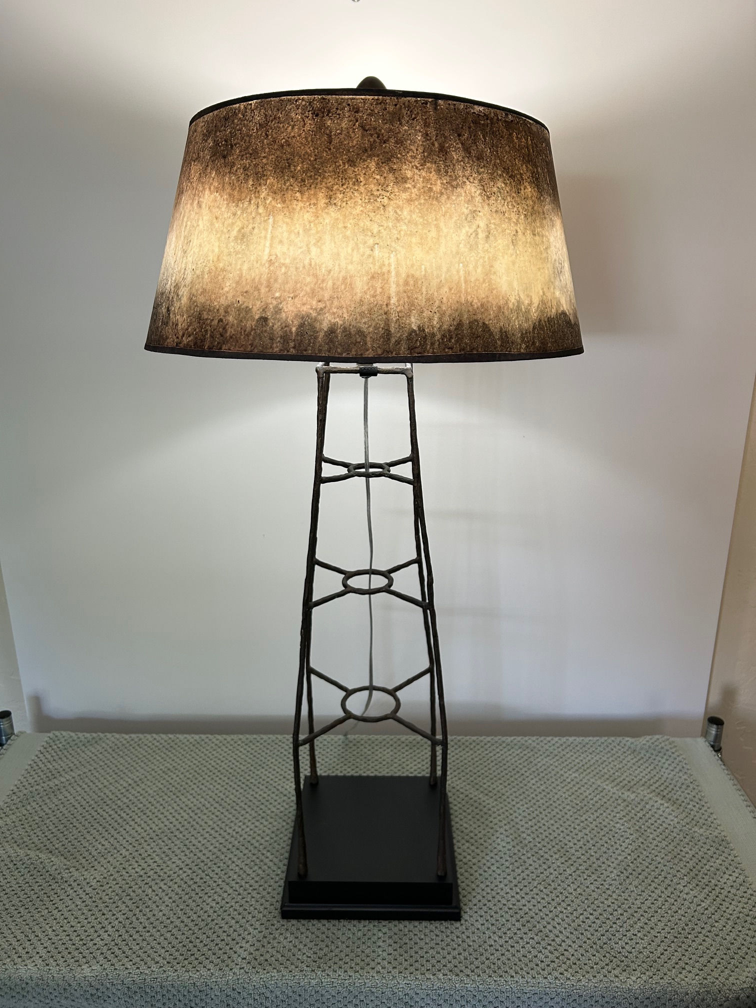Bronze Pyramid Table Lamp 36"