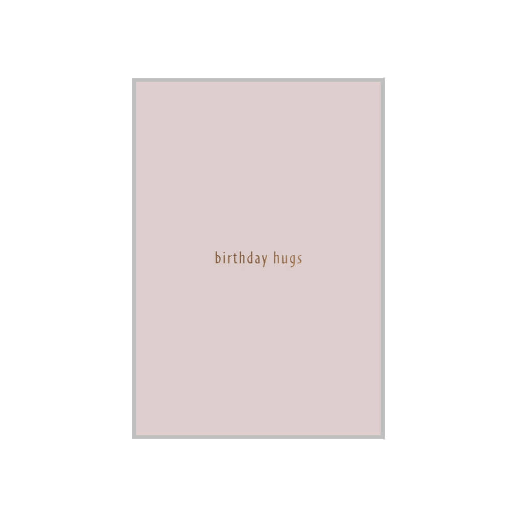 Postkarte BIRTHDAY HUGS