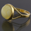 Thumbnail: Genuine BALTIC AMBER White Egg Yolk Gold Plated