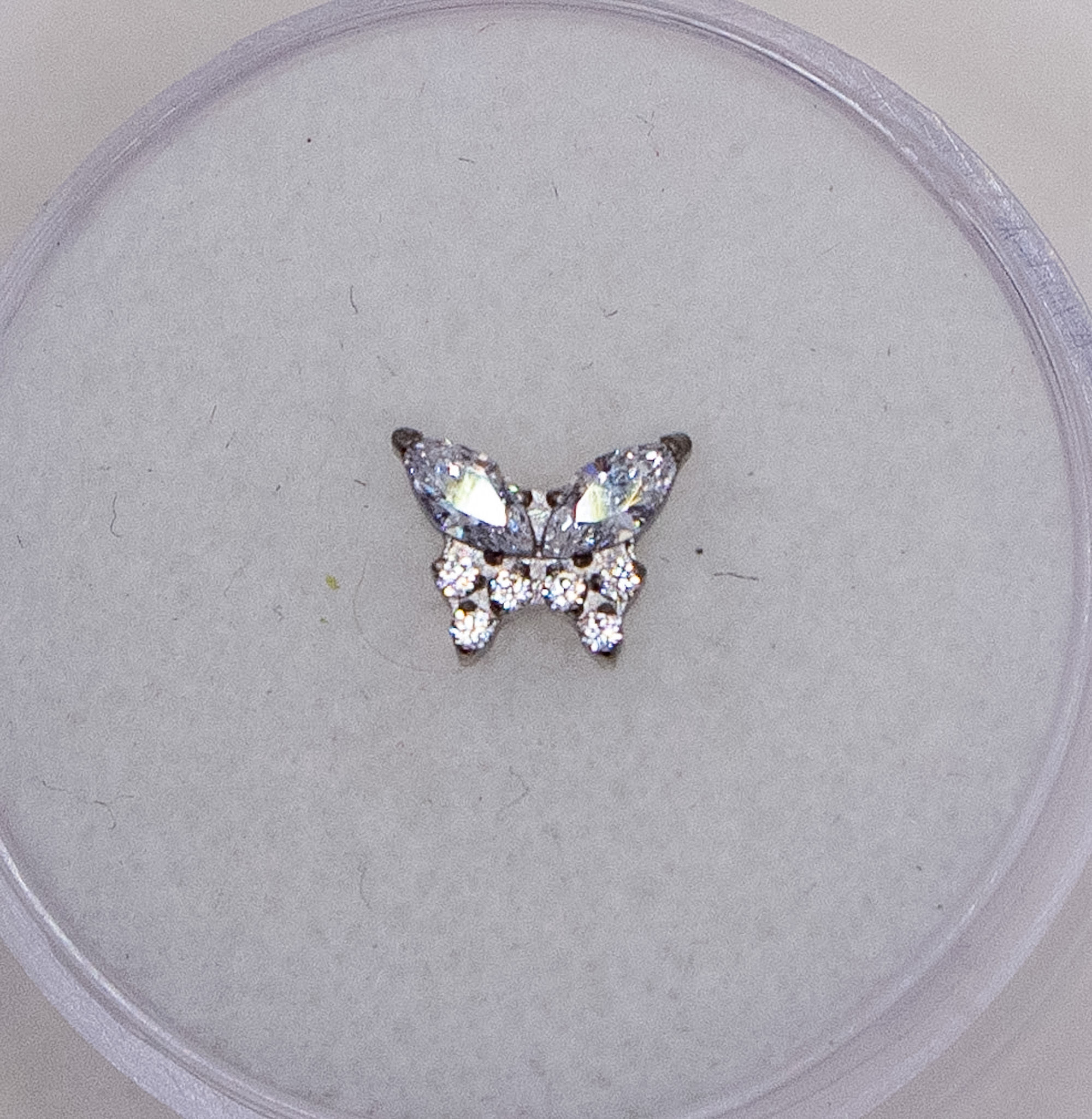 Butterfly cluster, White CZ