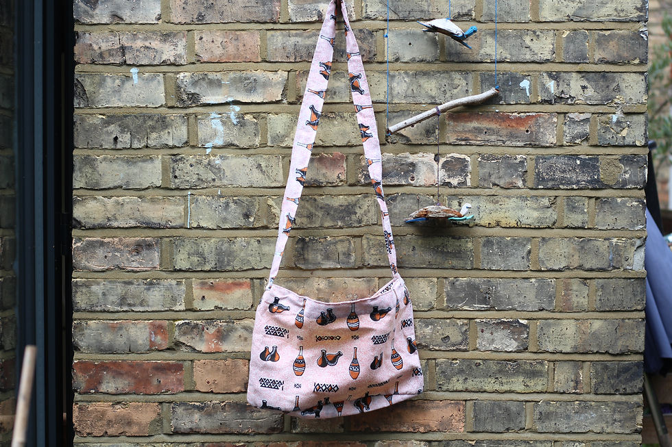 Pots on Pink bag