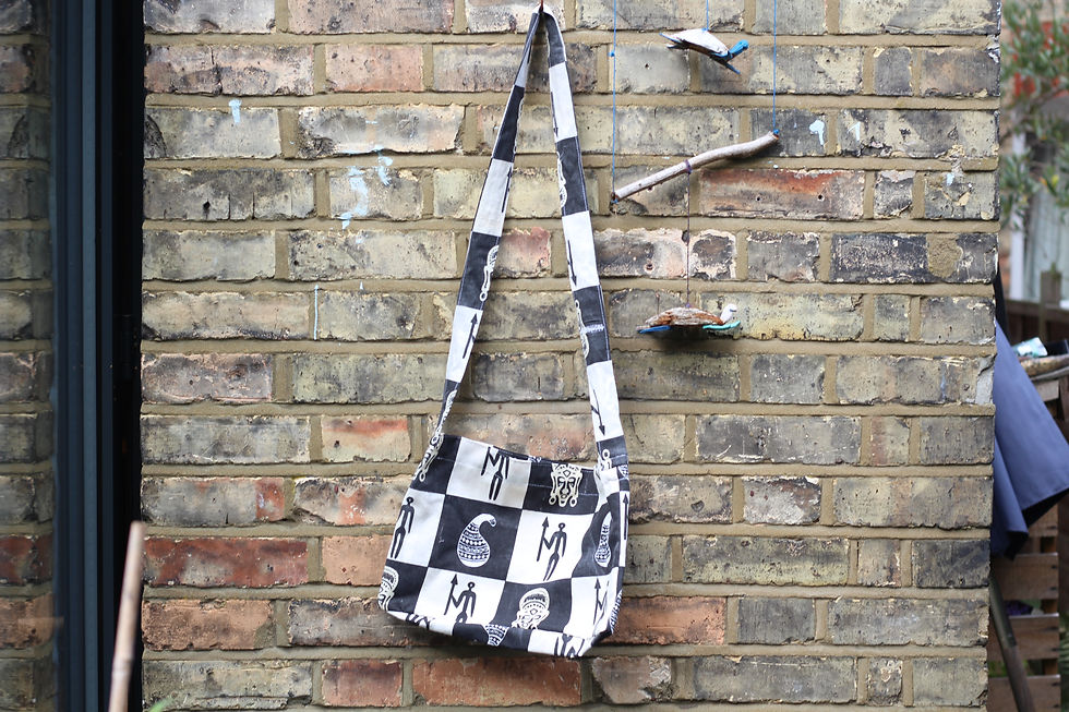 Chequerboard with pots bag