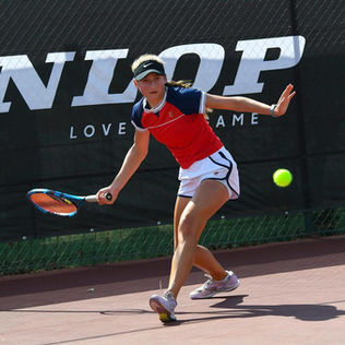 Mari-Louise in action during a tournament.