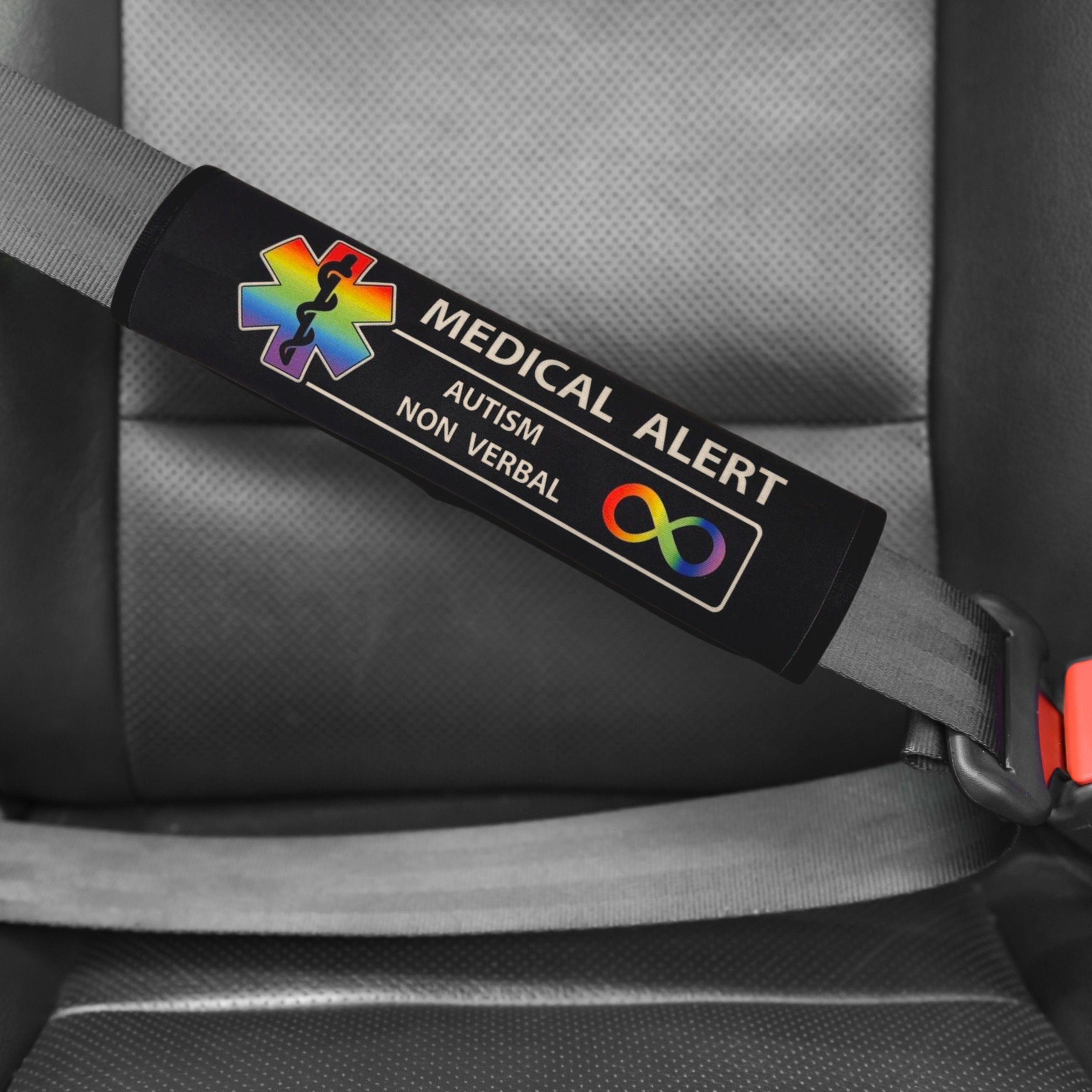 Medical star autism seat belt wrap