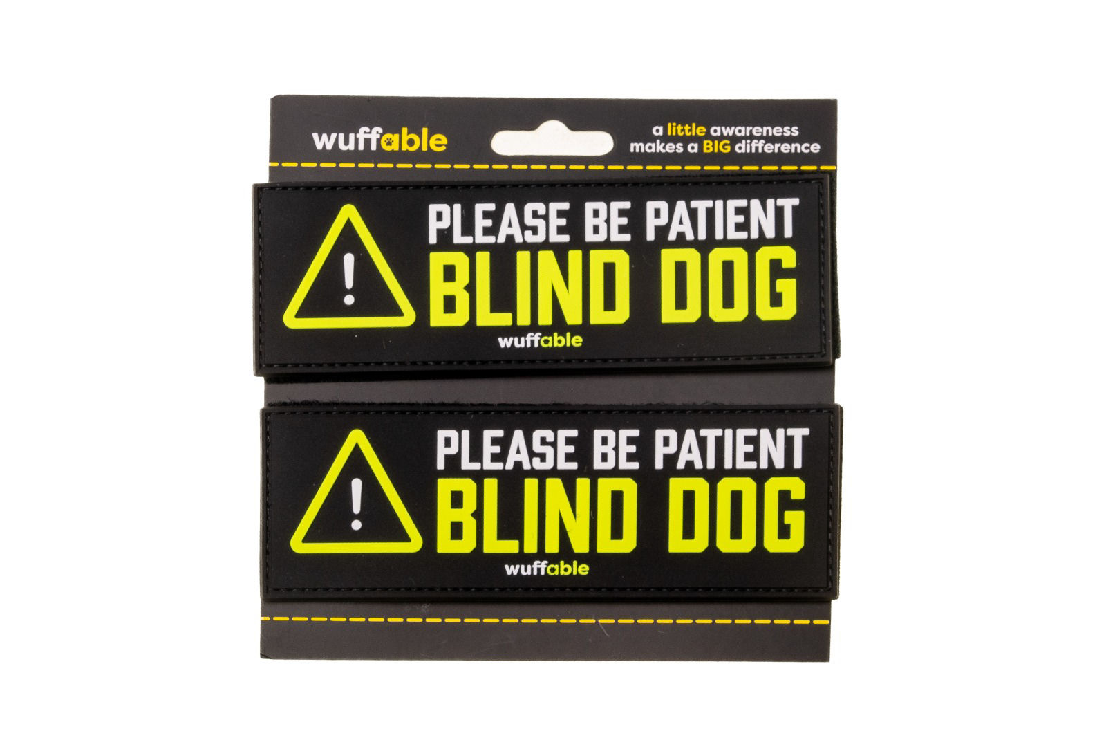 Blind Dog PVC Awareness Patch Set