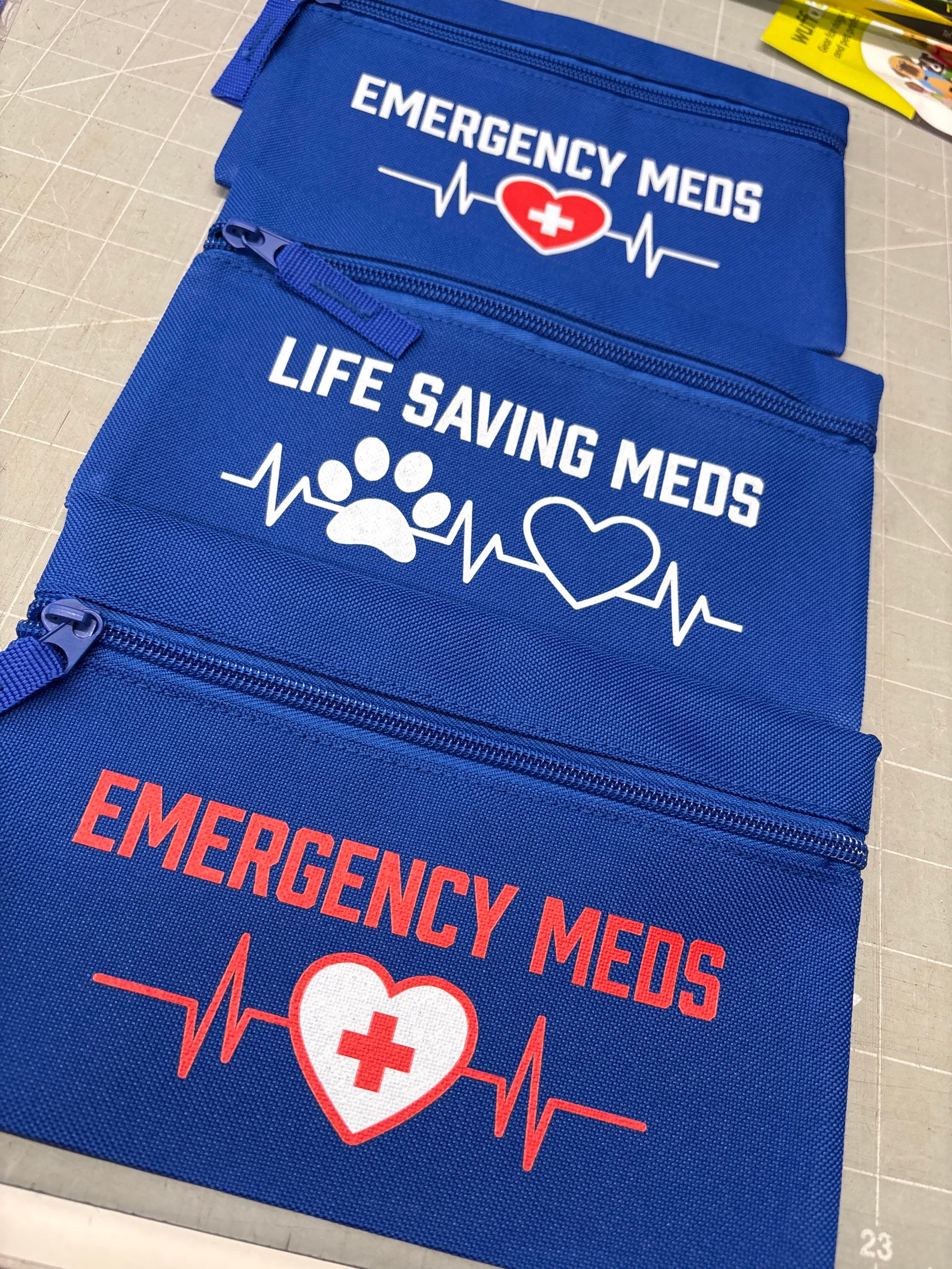 Meds bag blue