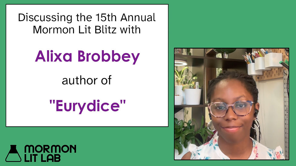 Discussing the Lit Blitz: Alixa Brobbey's "Eurydice"