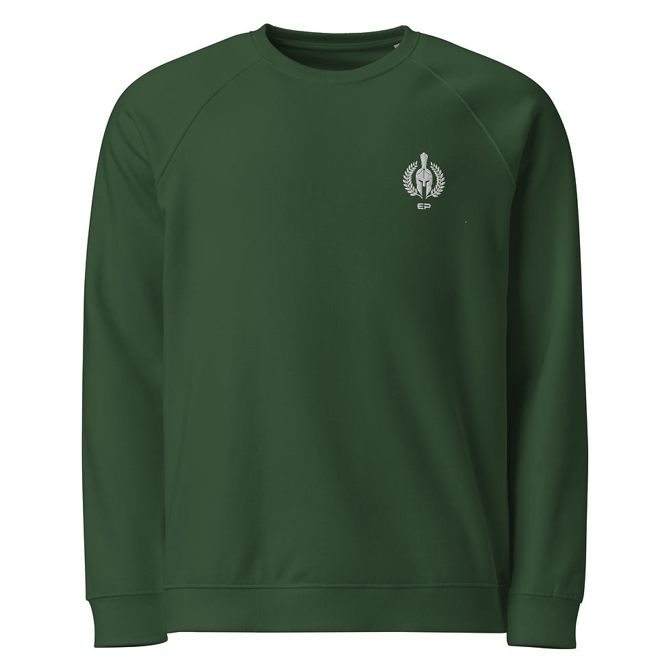 Thumbnail: Dark green sweatshirt with white logo