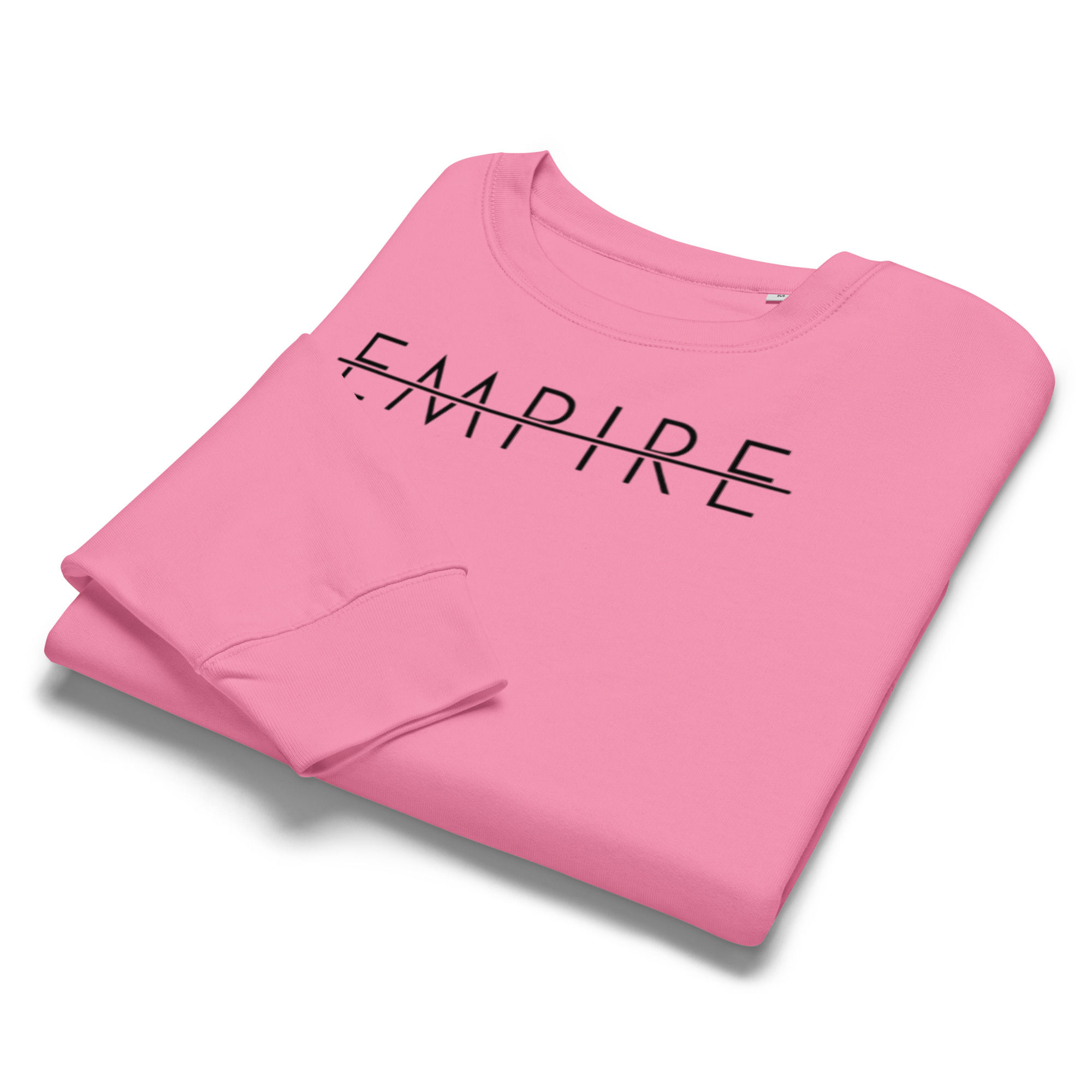 Pink long-sleeve shirt with EMPIRE text